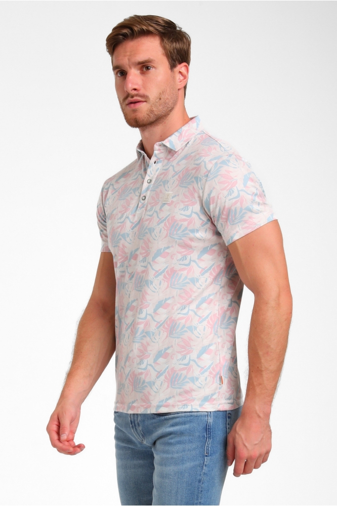 KLEURRIJKE JERSEY POLO 235922 SAND